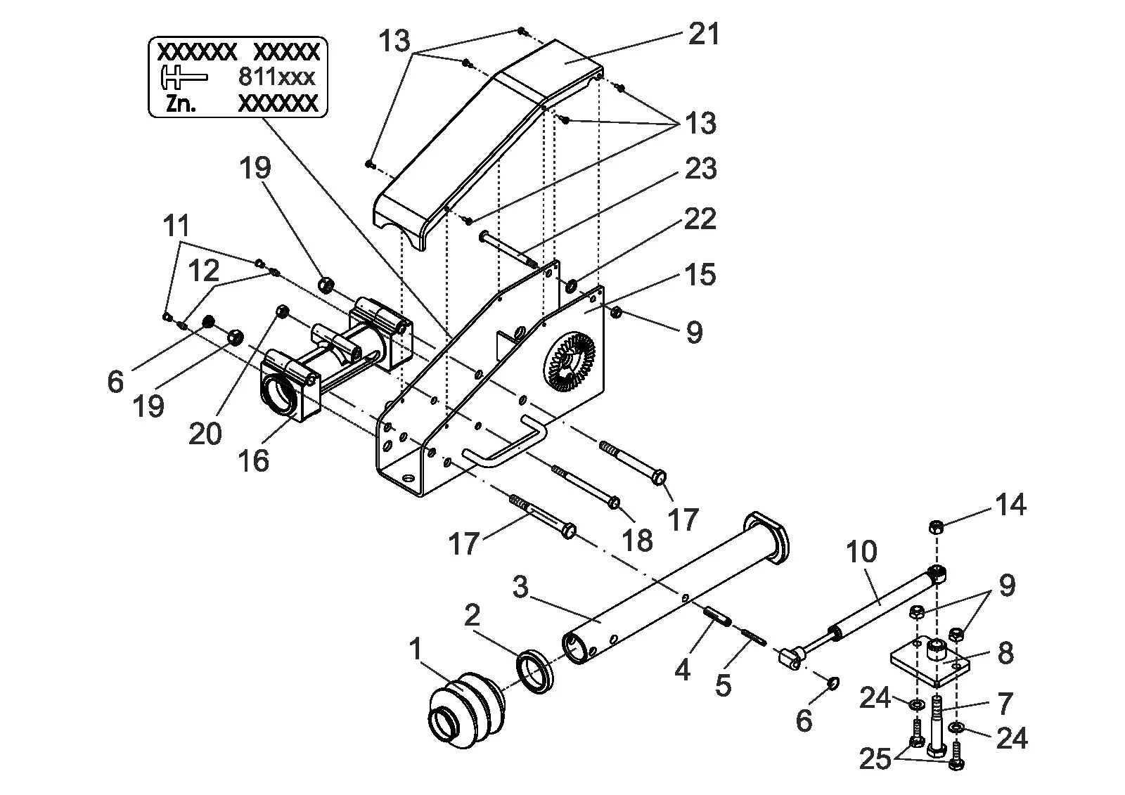 Plano de despiece para AL-KO ETI 811820 – Inercia dispositivo 351vb-2 Optima válido hasta 2016