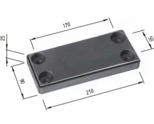 GTO PUR-Stootblok 210x90x25mm