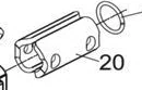 Opvulbussen voor AKS 3004 Trekstang diameter 35mm (2 stuks)