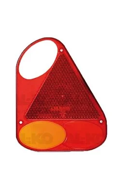 Fristom rear lamp glass right with triangle