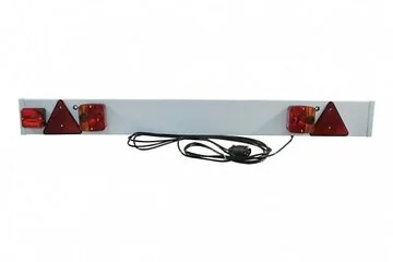 Verlichtingsbalk kunststof 137x14cm 7-polig 6meter kabel