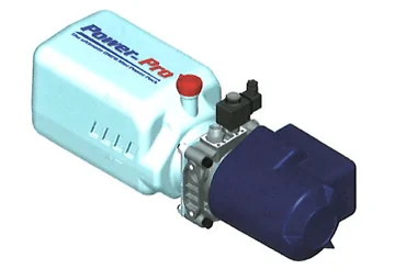 OMFB elektrische hydrauliekpomp met kunststof tank 24V
