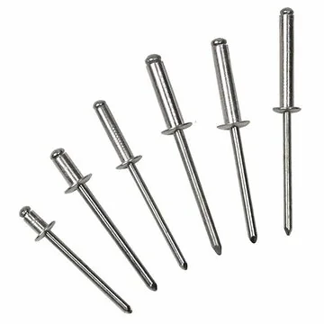 Rivets pop en aluminium de différentes tailles