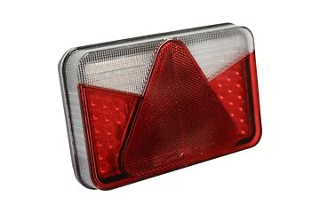 Aspock Multiled V LED achterlicht Links 5-polig met kentekenverlichting onderkant