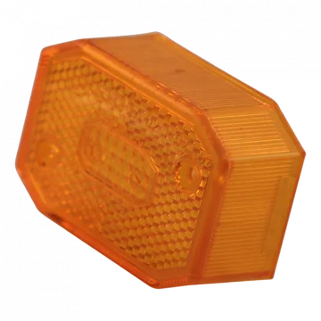 Aspock breedtelichtglas 6-kant reflecterend oranje