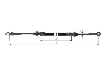AL-KO pass-through cable for overrun brake 1.3VB