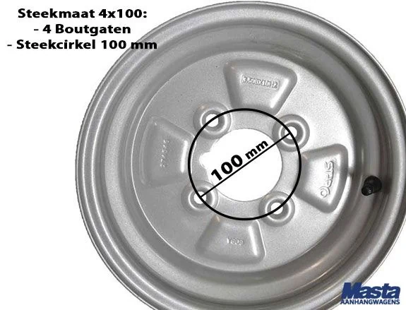 steekmaat 4x100